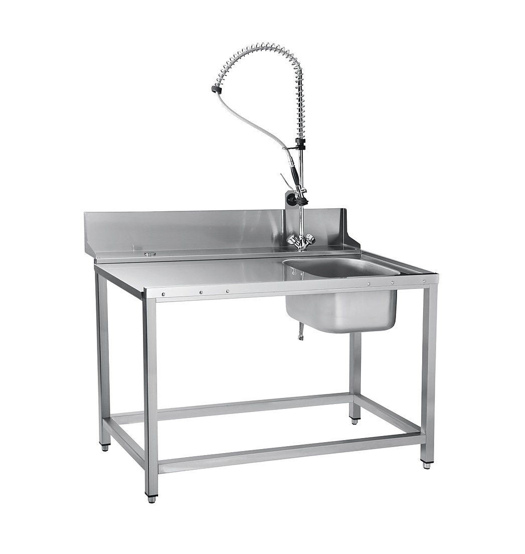 Стол предмоечный с душем для посудомоечных машин МПТ-1700/МПТ-1700-01/МПТ-2000 Abat СПМП-7-4