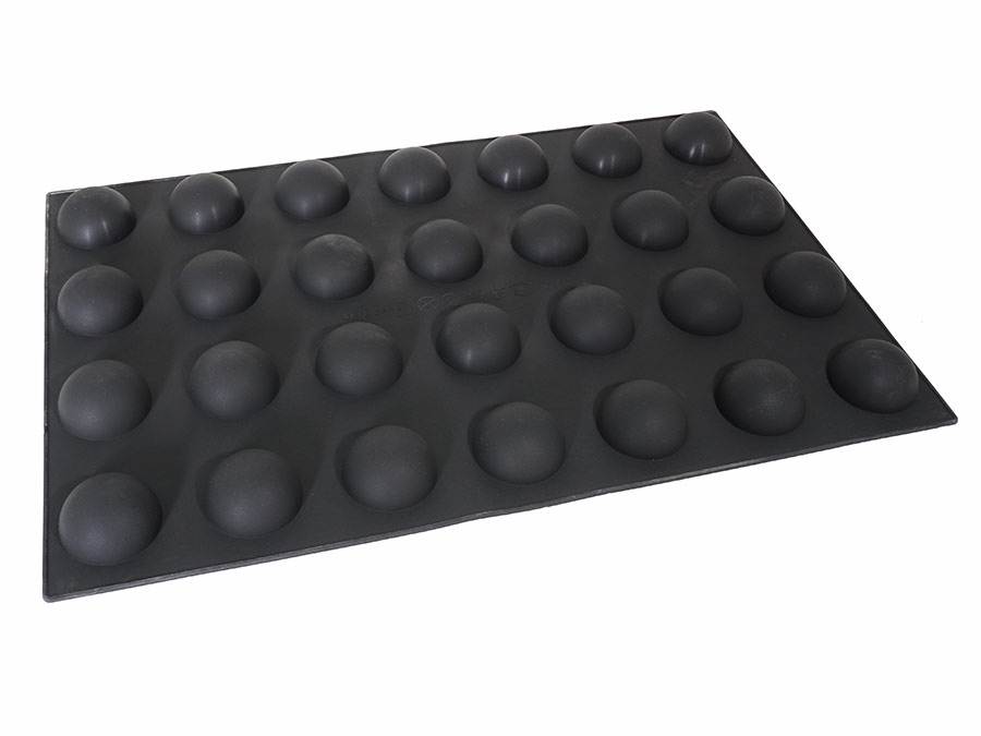 Форма силиконовая Полусферы (28шт 58х31мм) 590х380