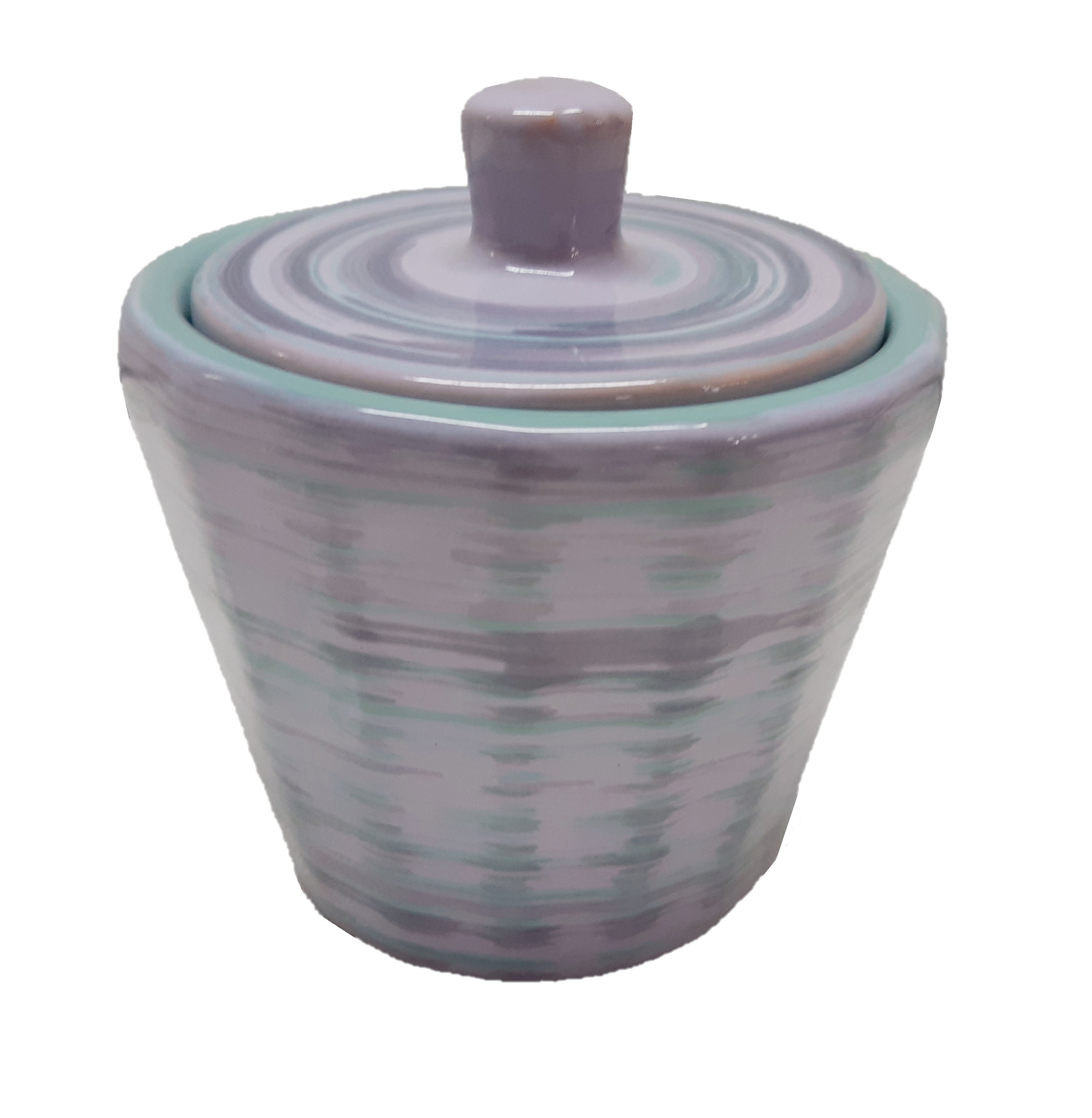 Сахарница Ностальгия кофейная 200мл Лаванда керамика ЛАВ00015900