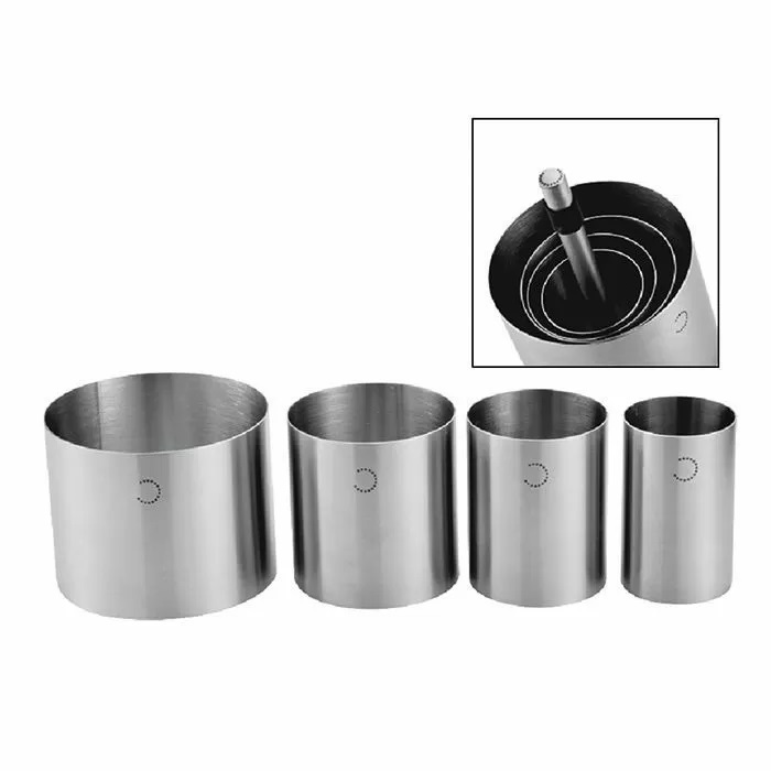 Набор форм-резаков "Кольца" 4шт+пресс