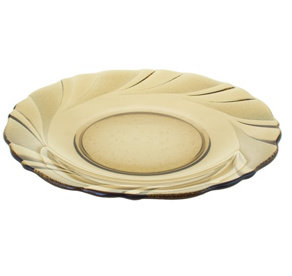 Тарелка дымчатое стекло 210мм