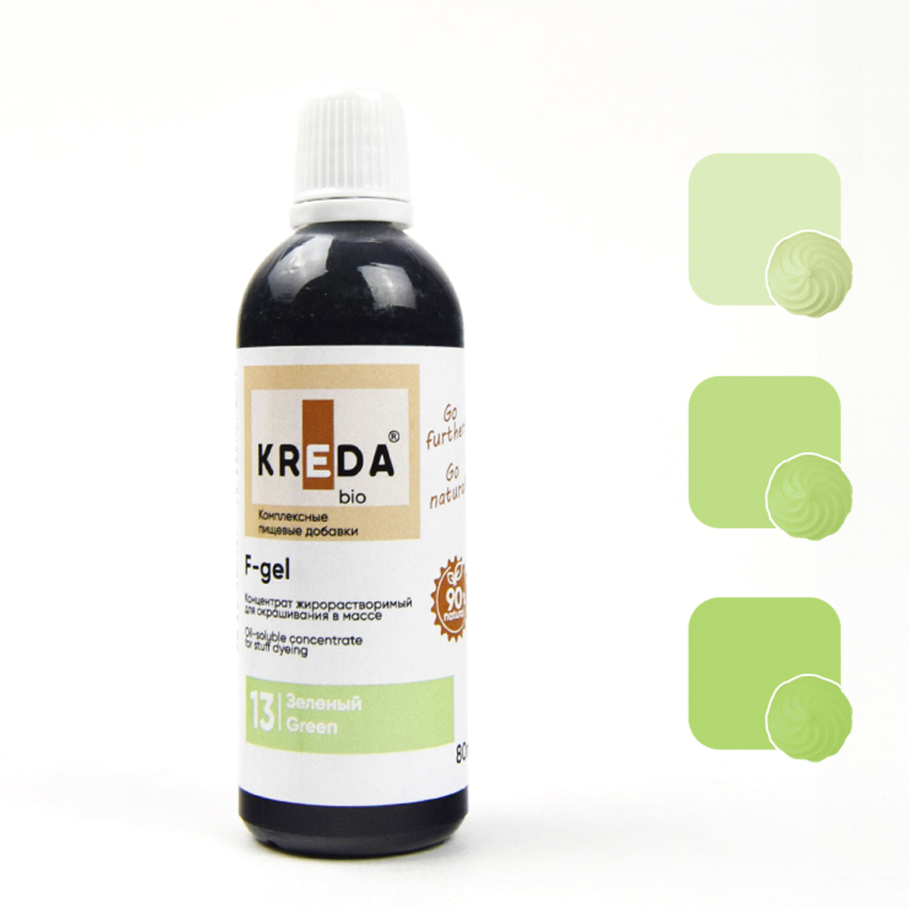 Краситель пищевой 80мл зеленый