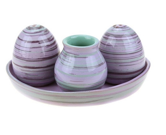 Набор для специй Премиум Трио Лаванда керамика ЛАВ00015830