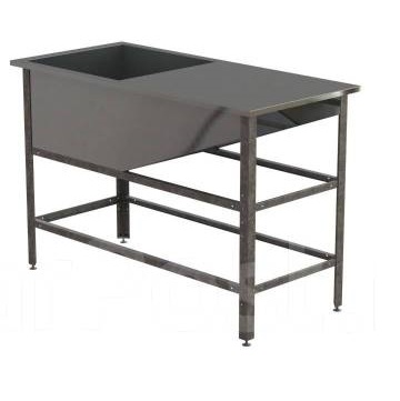 Ванна моечная со столом 530х1060х870 AISI 430