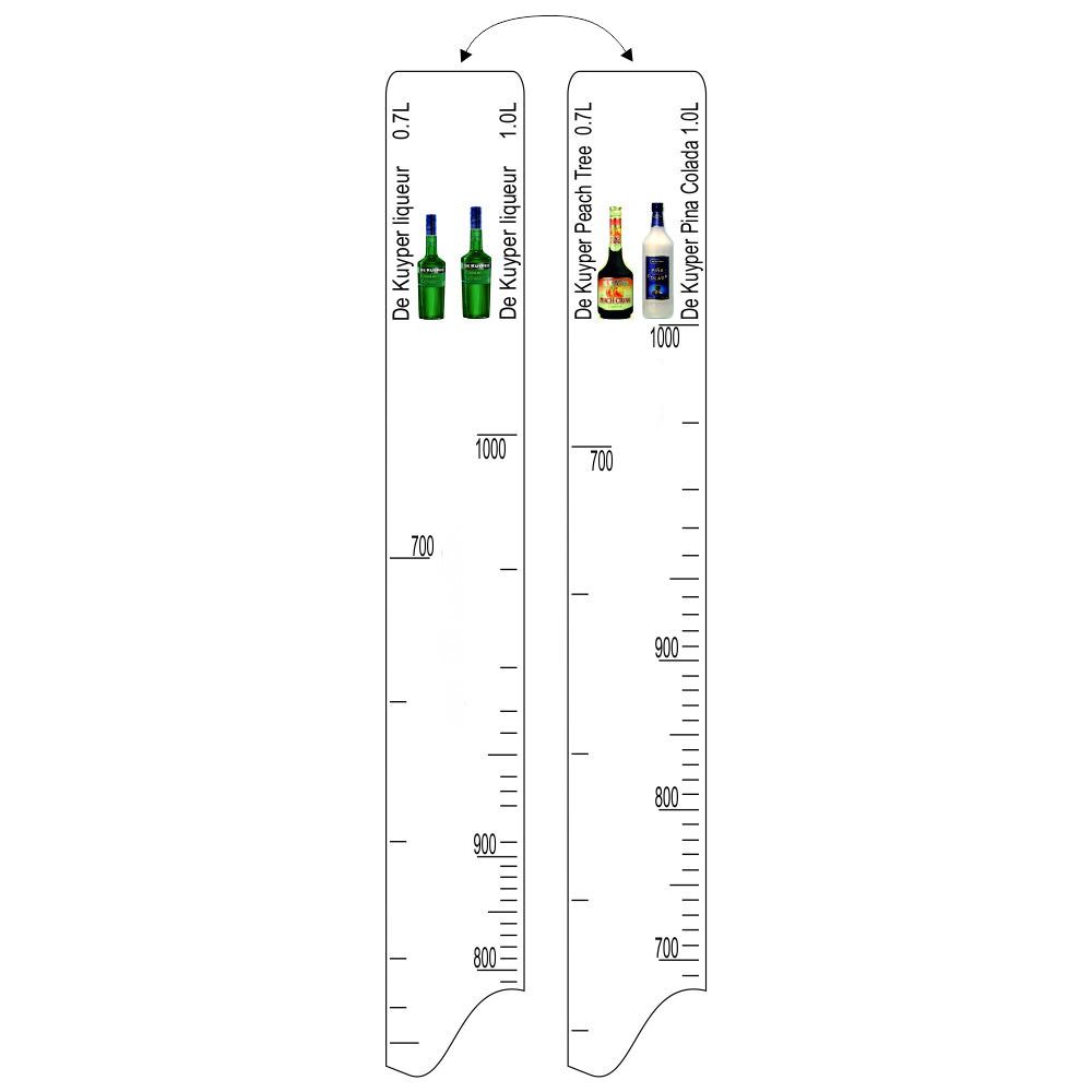 Линейка для бара "De Kuyper" 0.5л, 0.7л, 1л