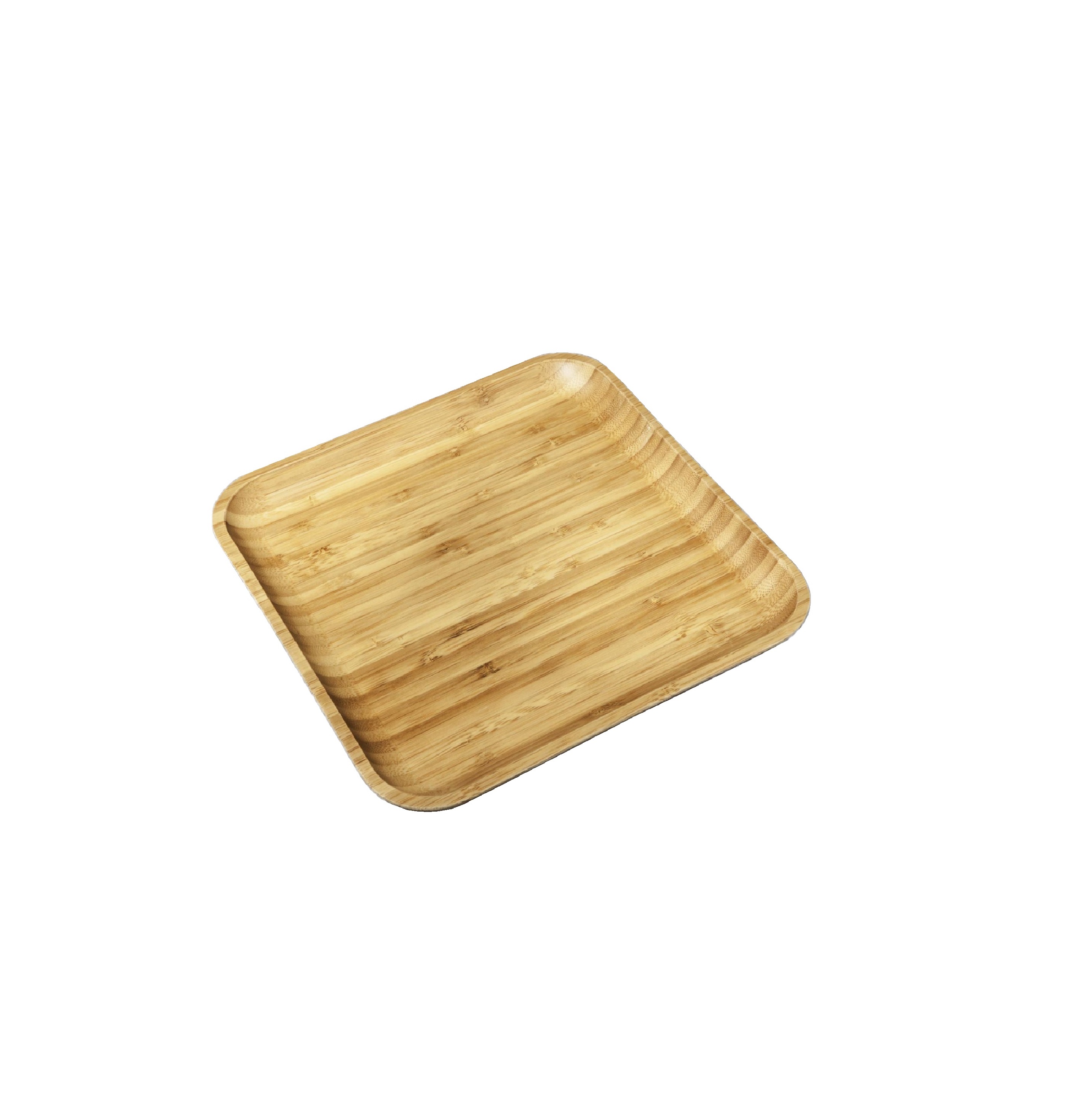 Тарелка квадратная 205x205мм бамбук
