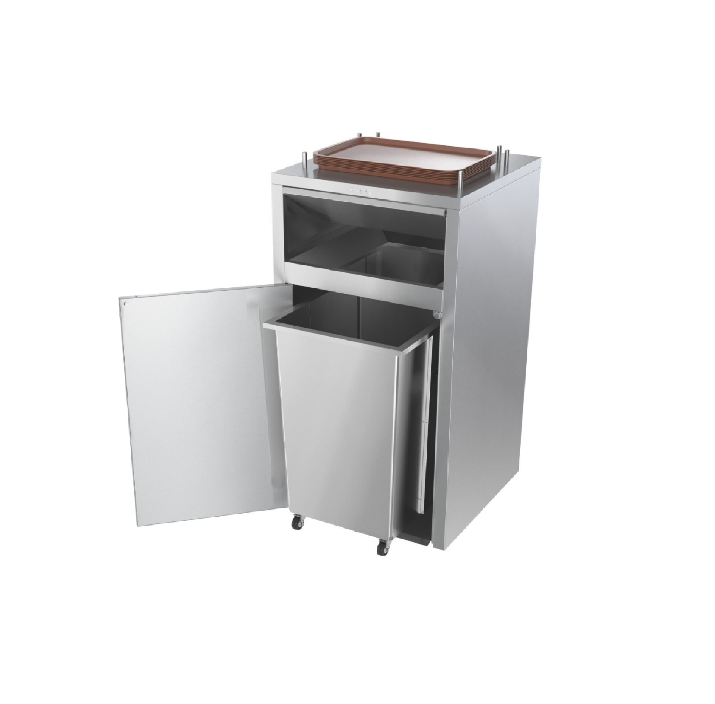 Станция для сбора отходов 600х600х1250мм