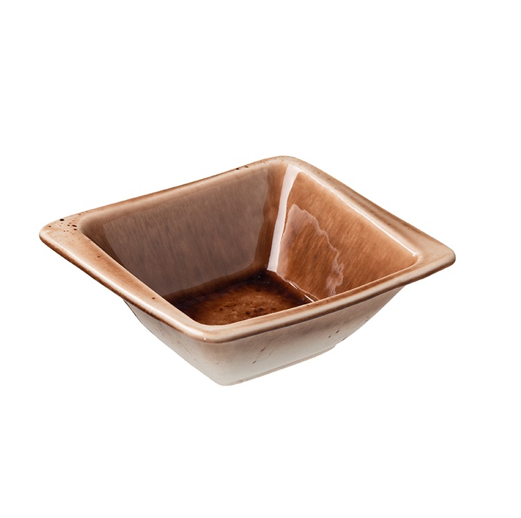 Салатник квадратный 250мл 130х130мм h45мм "Маррон Реативо"