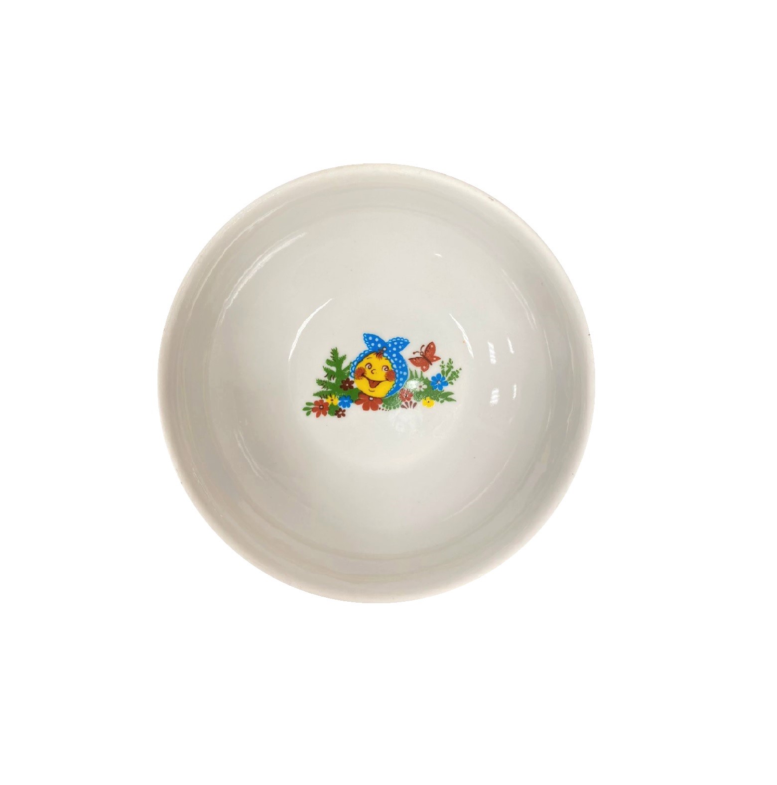 Миска 350мл  120 мм фарфор "Весёлый колобок"