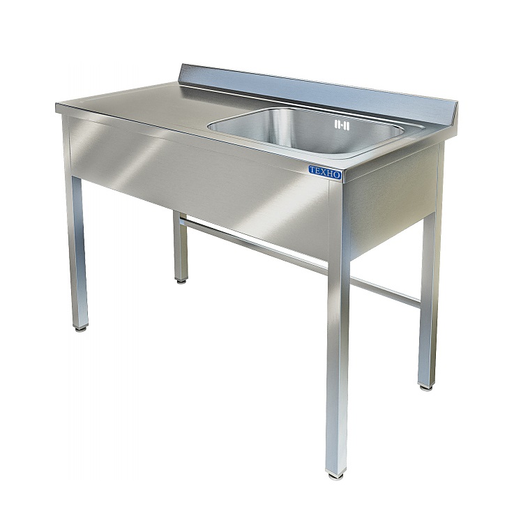 Ванна моечная со столом 600х1400х850мм AISI 304