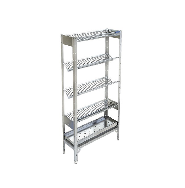 Стеллаж кухонный для тарелок и стаканов 900х300х1830мм