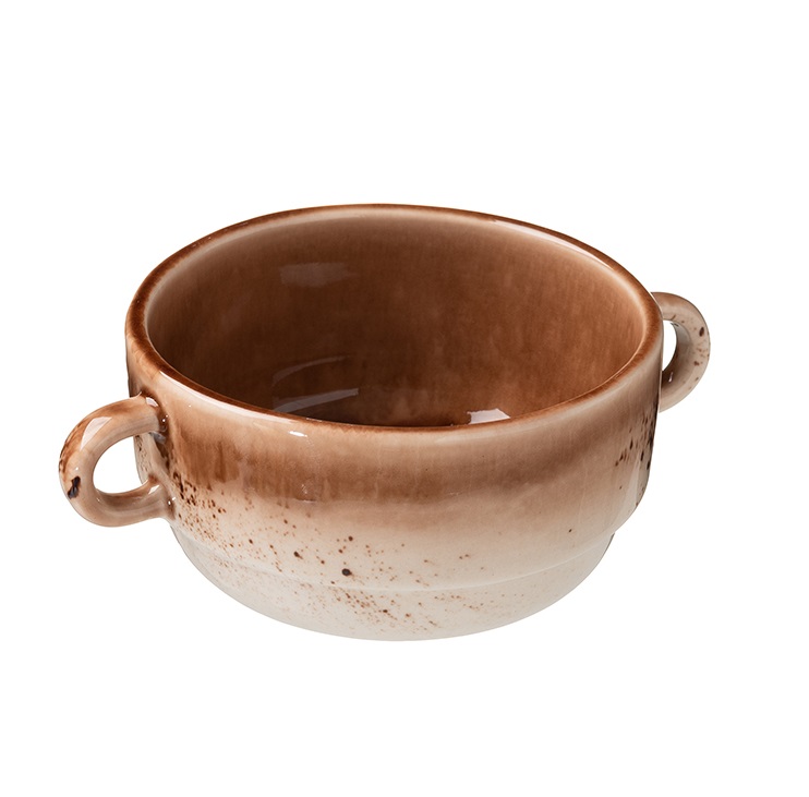 Чашка бульонная 300мл d115мм h55мм "Маррон Реативо"