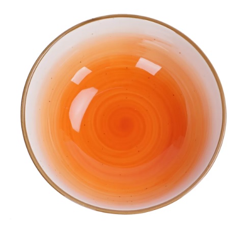Салатник 15,5х15,5х5см 510мл фарфор, оранжевый цвет "The Sun"
