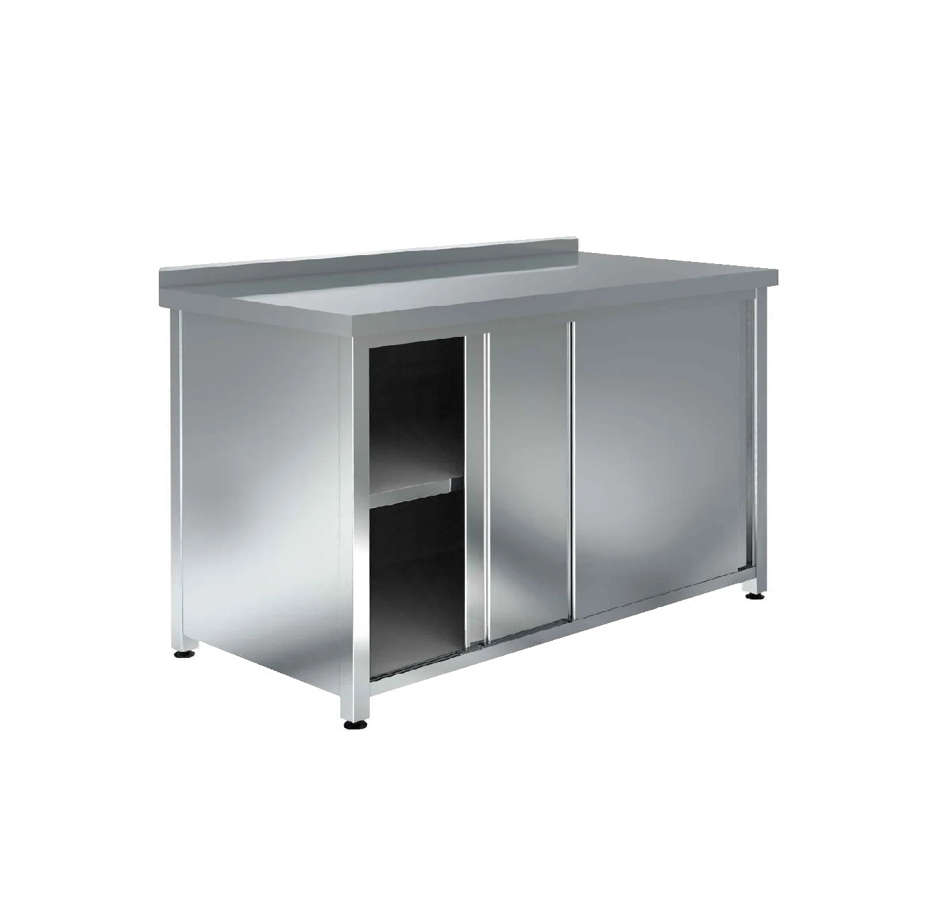 Стол 1500х600х870мм закрытый с бортом двери купе