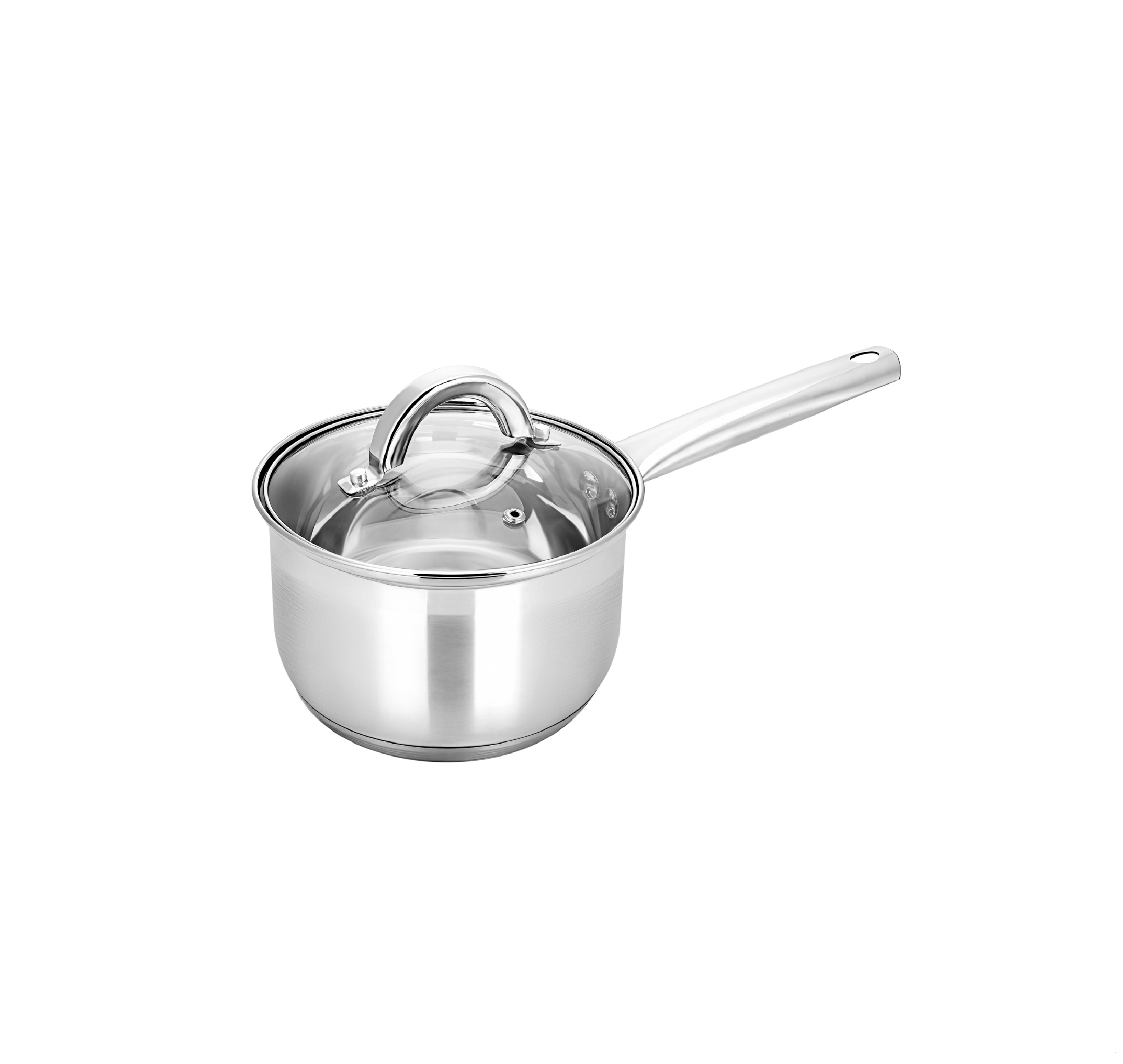 Сотейник ковш 2,1л нержавеющая сталь стекл.крышка