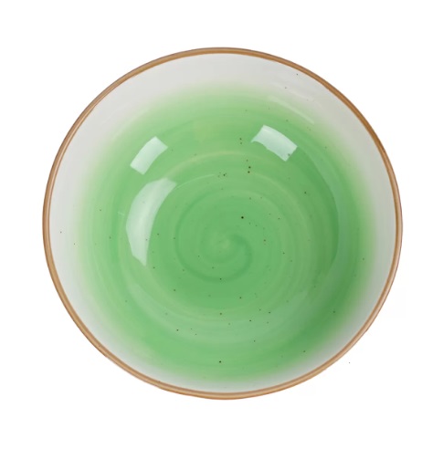 Салатник 15,5х15,5х5см 510мл фарфор, зеленый цвет "The Sun"