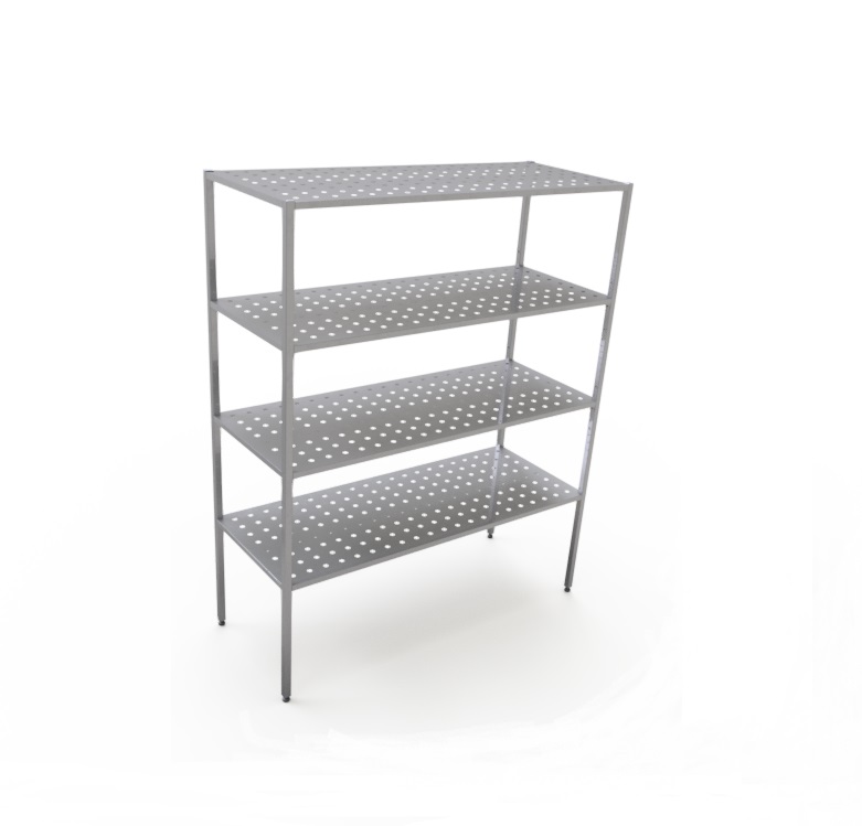 Стеллаж кухонный 800х500х1600 перфорированный