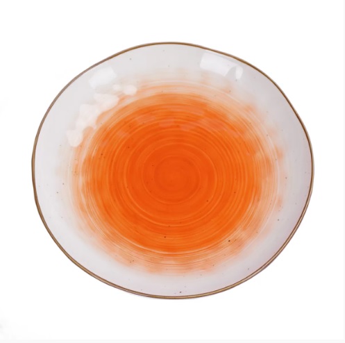 Салатник 21,5х3,8см 400мл фарфор, оранжевый цвет "The Sun"