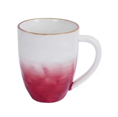 Кружка 450мл фарфор, красный цвет "The Sun"