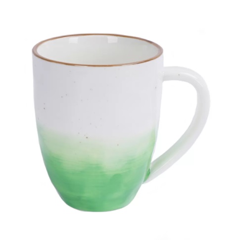 Кружка 450мл фарфор, зеленый цвет "The Sun"