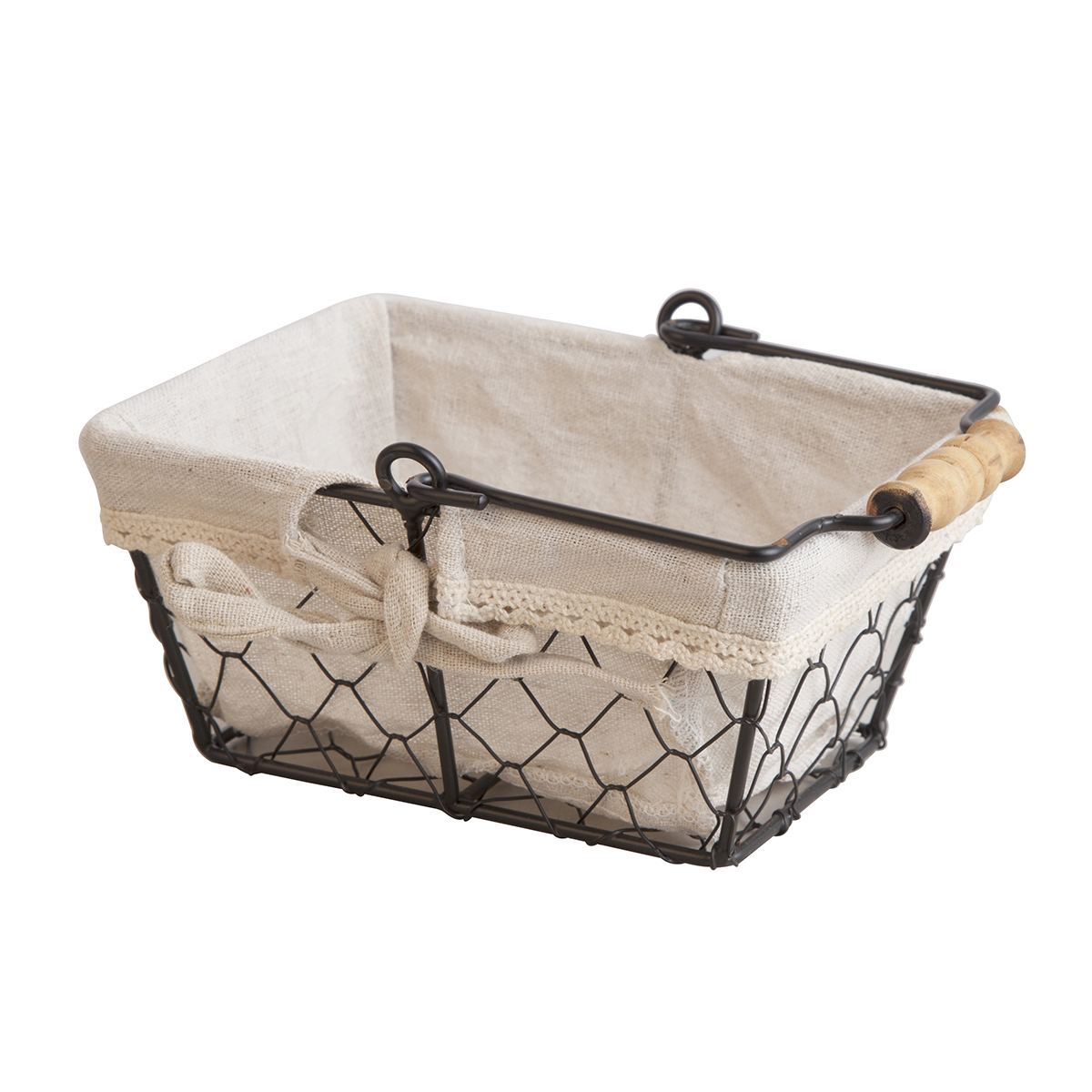 Подставка для хлеба металлс хлопковой вставкой хлебница 170х125х80мм