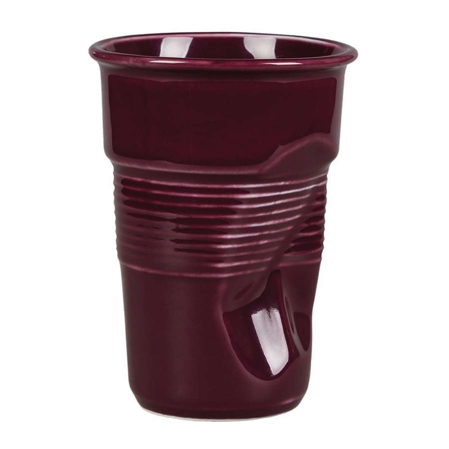 Чашка для латте  Barista "мятая" 290мл h11,5 см, фиолетовая