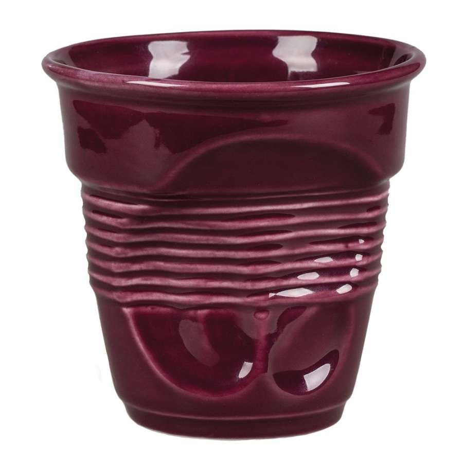 Чашка для латте Barista "мятая" 400мл h10,3 см, фиолетовая