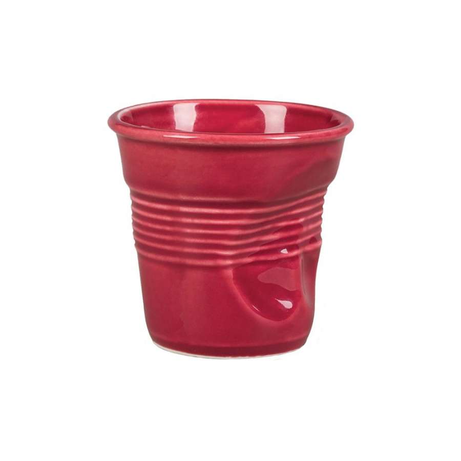 Чашка для эспрессо Barista "мятая" 90мл h6 см, бордо