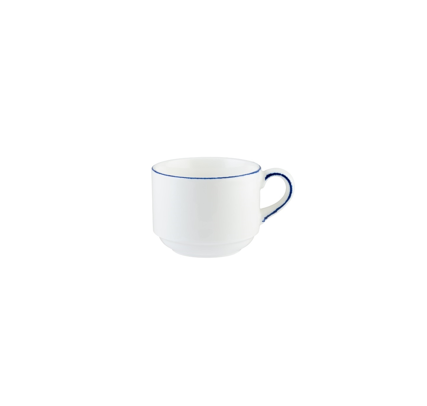 Чашка кофейная 80мл штабелируемая Ретро синий край Bonna E101BNC02KF