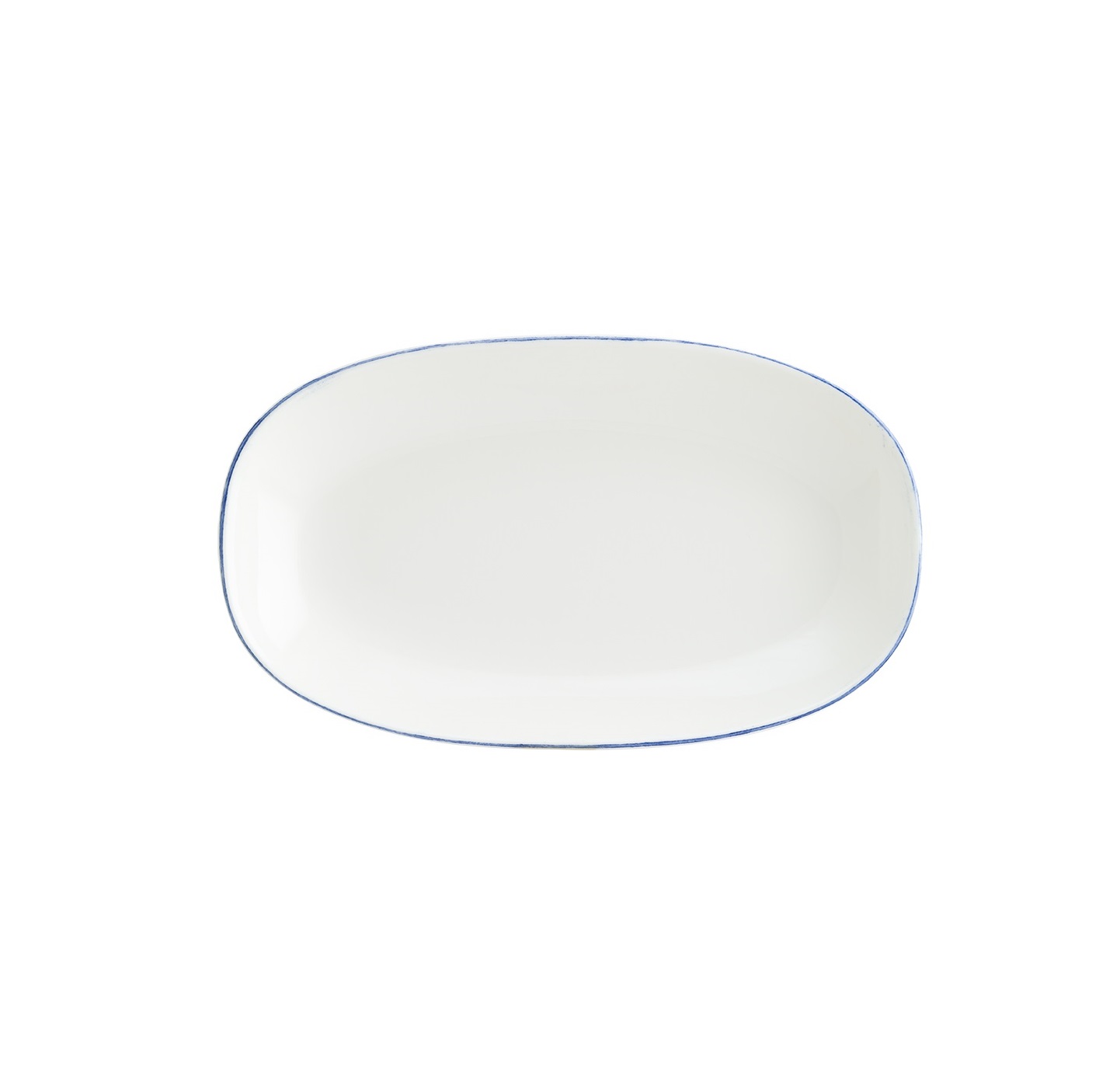 Блюдо овальное 340х190мм Ретро синий край Bonna E101GRM34OKY