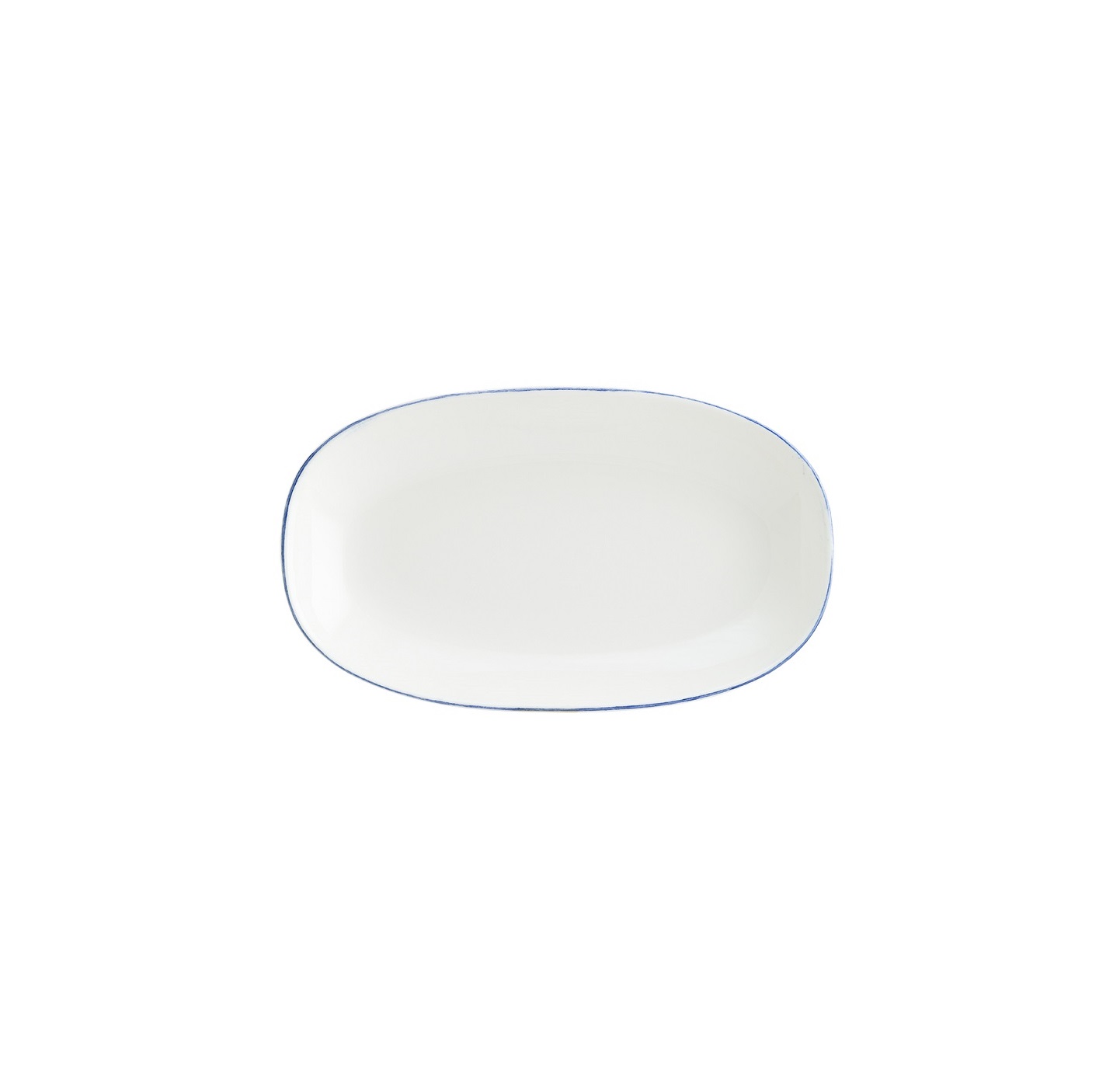 Блюдо овальное 190х110мм Ретро синий край Bonna E101GRM19OKY