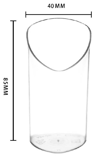 Креманка фуршетная 80мл, пластик, 40х85мм 5 шт/уп