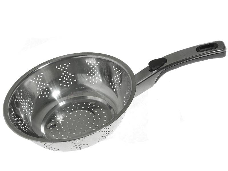 Дуршлаг 24см с ручкой нержавеющая сталь