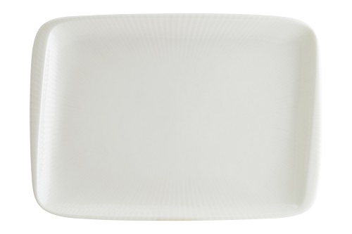 Блюдо прямоугольное 230х160мм Ирис Белый Bonna IRSWHMOV26DT
