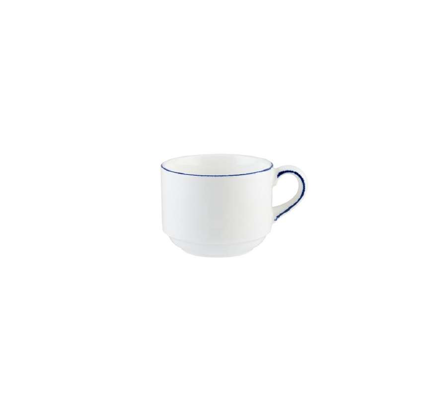 Чашка чайная 210мл штабелируемая Ретро синий край Bonna E101BNC01CF