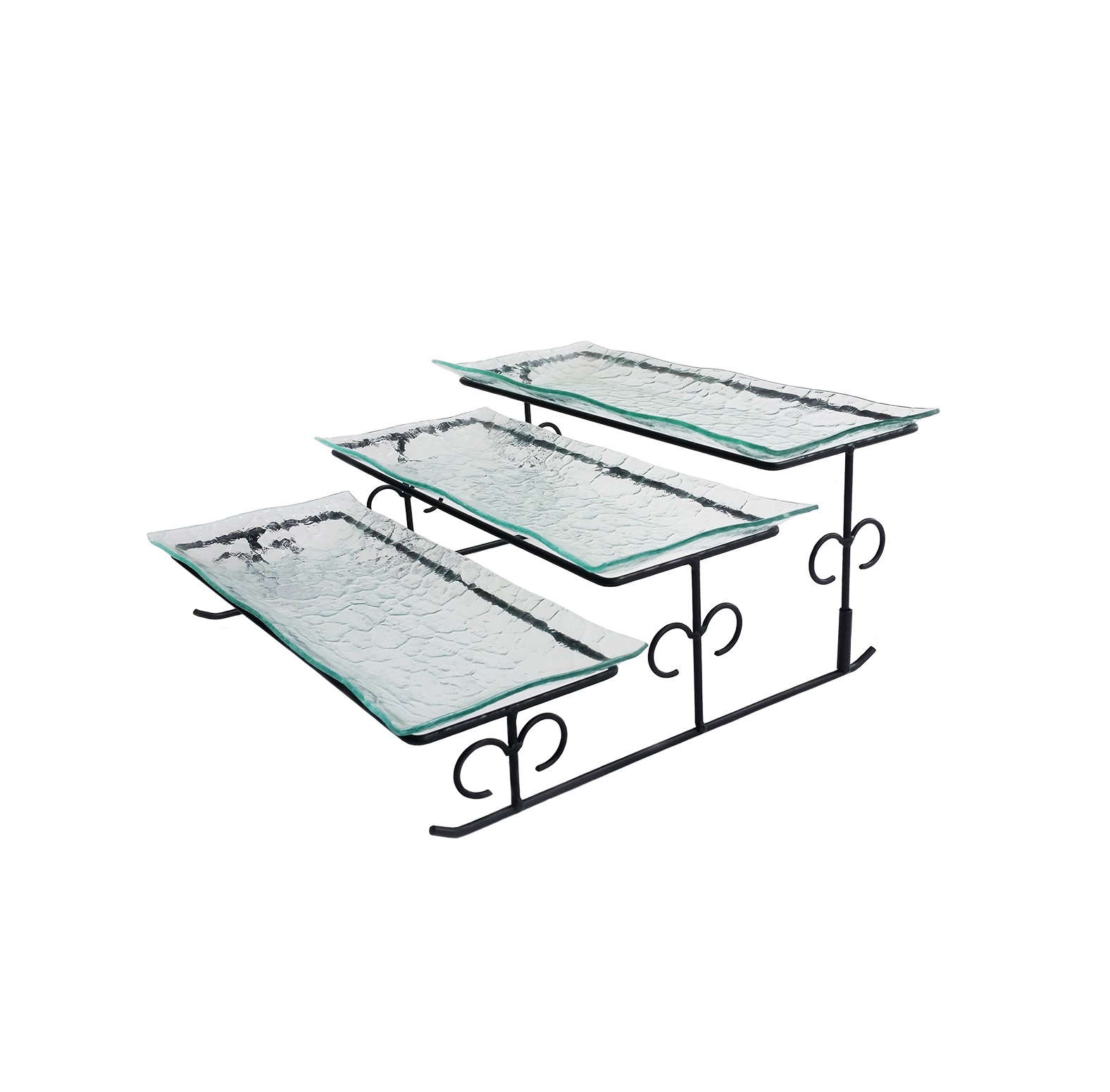 Блюдо для выкладки 3 яруса 350х340мм на подставке