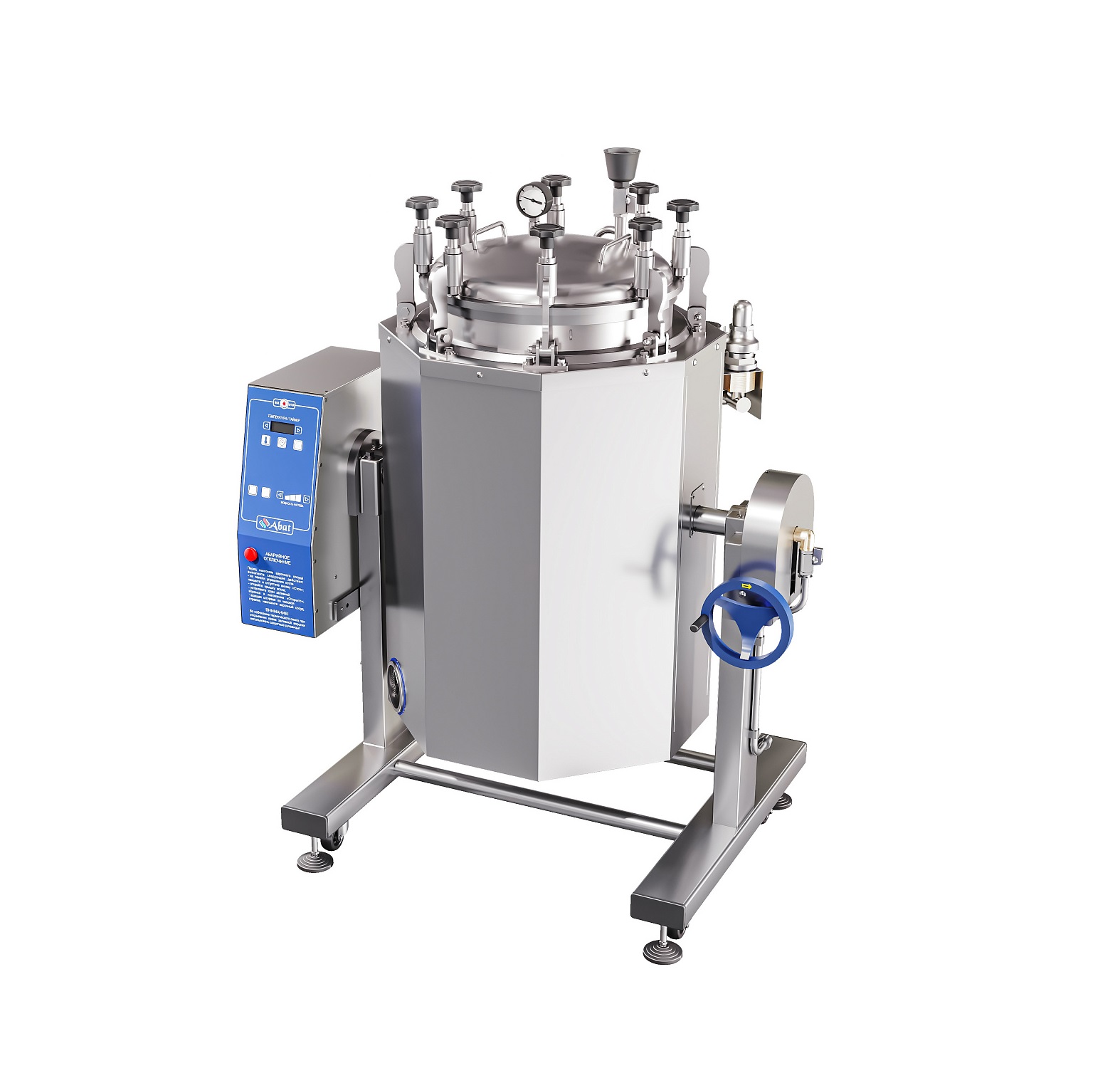 Котел пищеварочный (автоклав) ручное опрокидывание Abat КПЭМ-60А