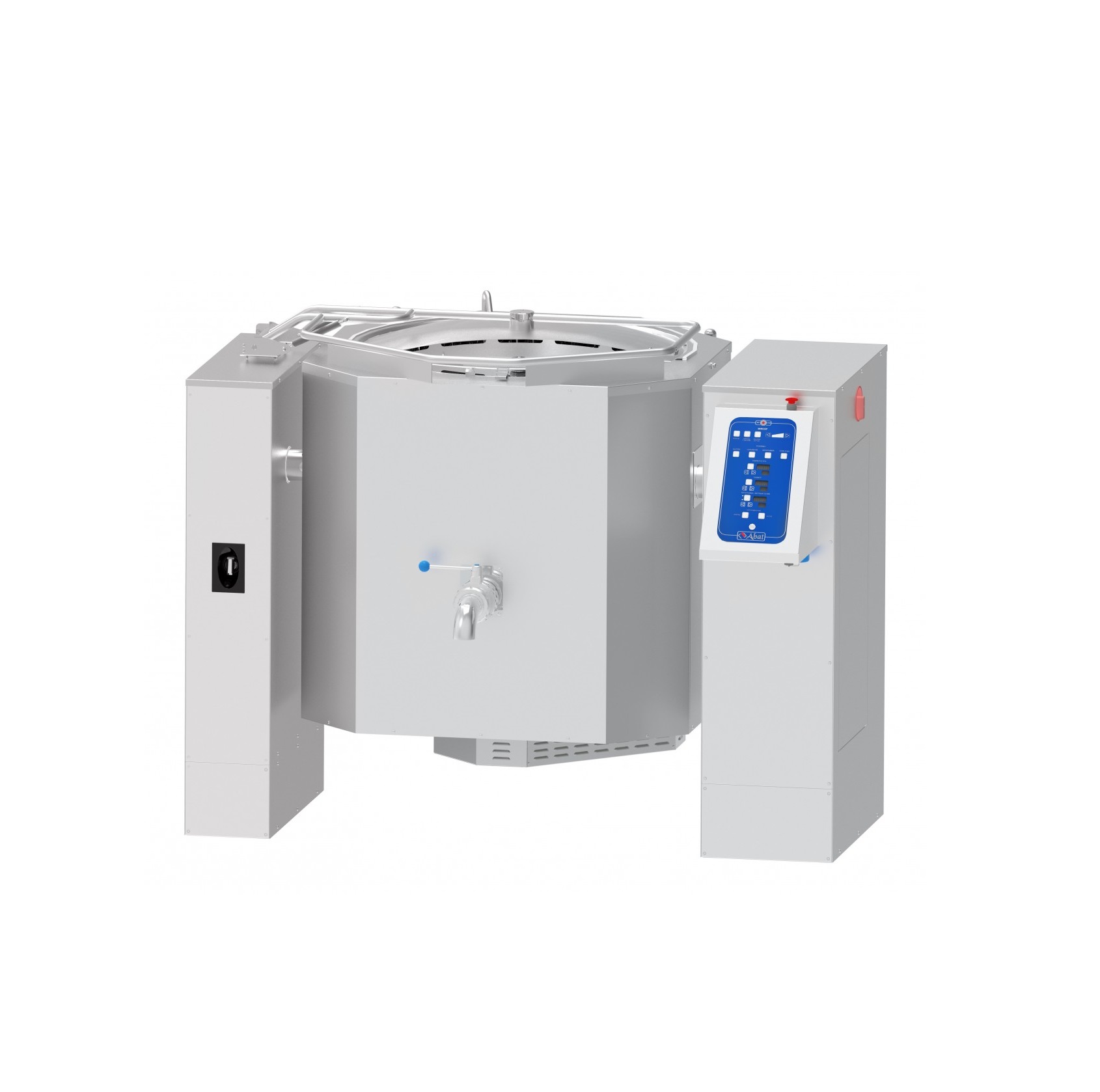 Котел пищеварочный с миксером, со сливным краном, автоматическое опрокидывание Abat КПЭМ-500-ОМ2