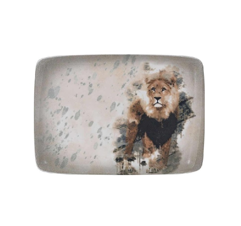 Блюдо прямоугольное 300х210мм Саванна Bonna Лев S-MT-SAVLNMOV34DT