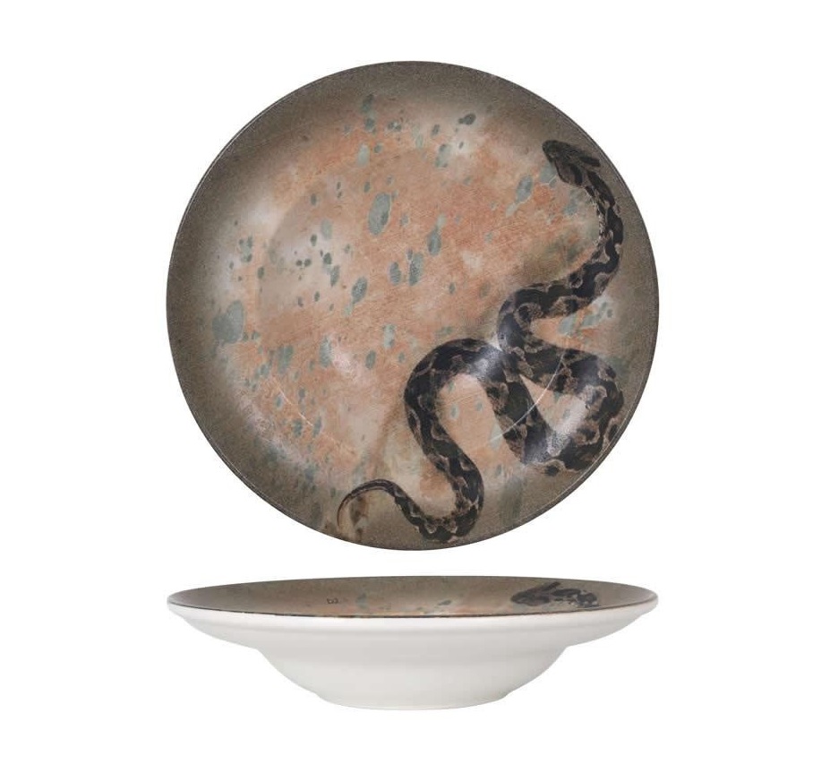 Тарелка d270мм глубокая 450мл Саванна Bonna Змея S-MT-SAVPHGRM27CK