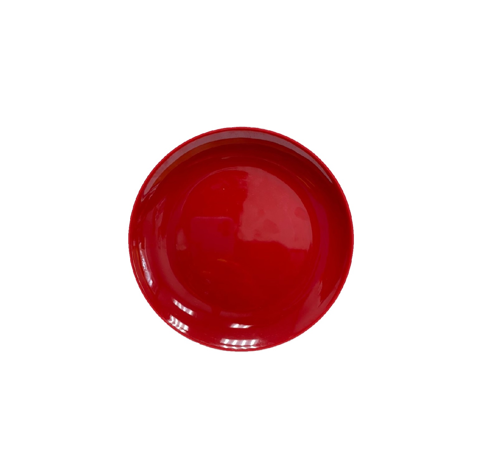 Тарелка d170мм меламин красно-черный