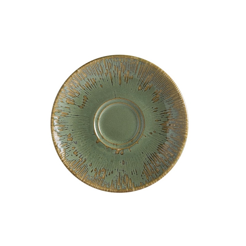 Блюдце d160мм Снэл Зеленый чай Bonna S-SAGSNLGRM04CT