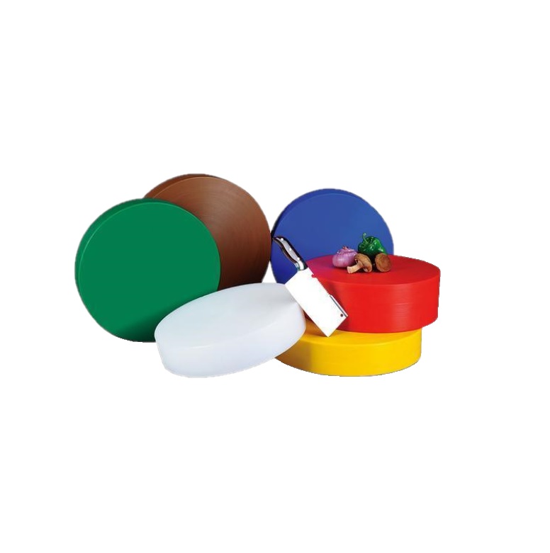 Колода для рубки мяса D445 mm H 45 mm красная полипропилен