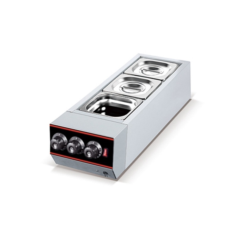 Мармит для соусов, шоколада HKN-CHM03 в комплекте 3 ёмкости GN 1/6 100