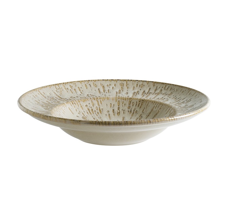 Тарелка d270мм глубокая 450мл Снэл Песок Bonna S-SANSNLGRM27CK