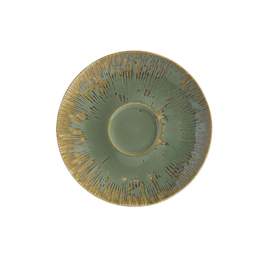Блюдце d120мм Снэл Зеленый чай Bonna S-SAGSNLRIT02KT