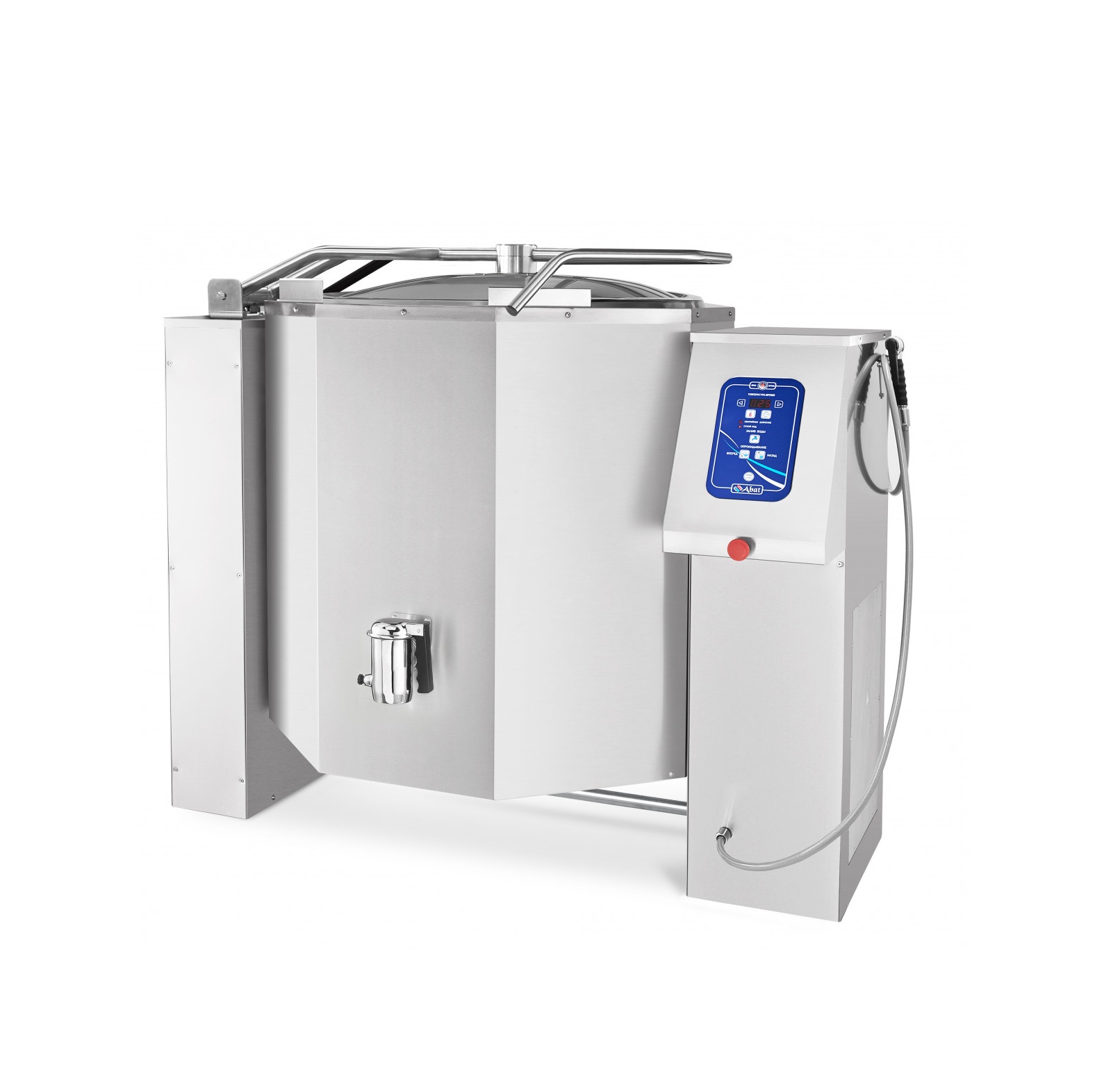 Котел пищеварочный со сливным краном, автоматическое опрокидывание Abat КПЭМ-350-О
