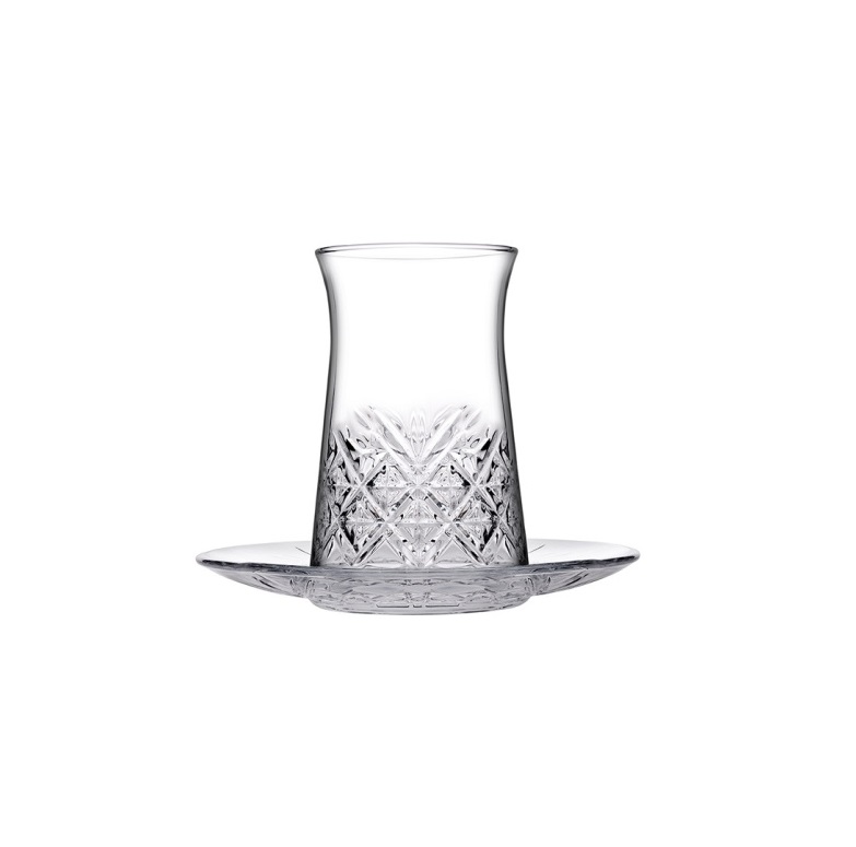 Стаканчик для чая 160мл с блюдцем (турецкий Армуду) Таймлесс Pasabahce