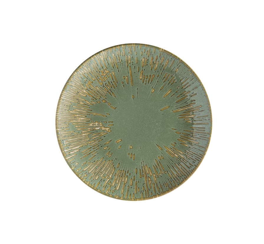 Тарелка d300мм Снэл Зеленый чай Bonna S-SAGSNLGRM30DZ