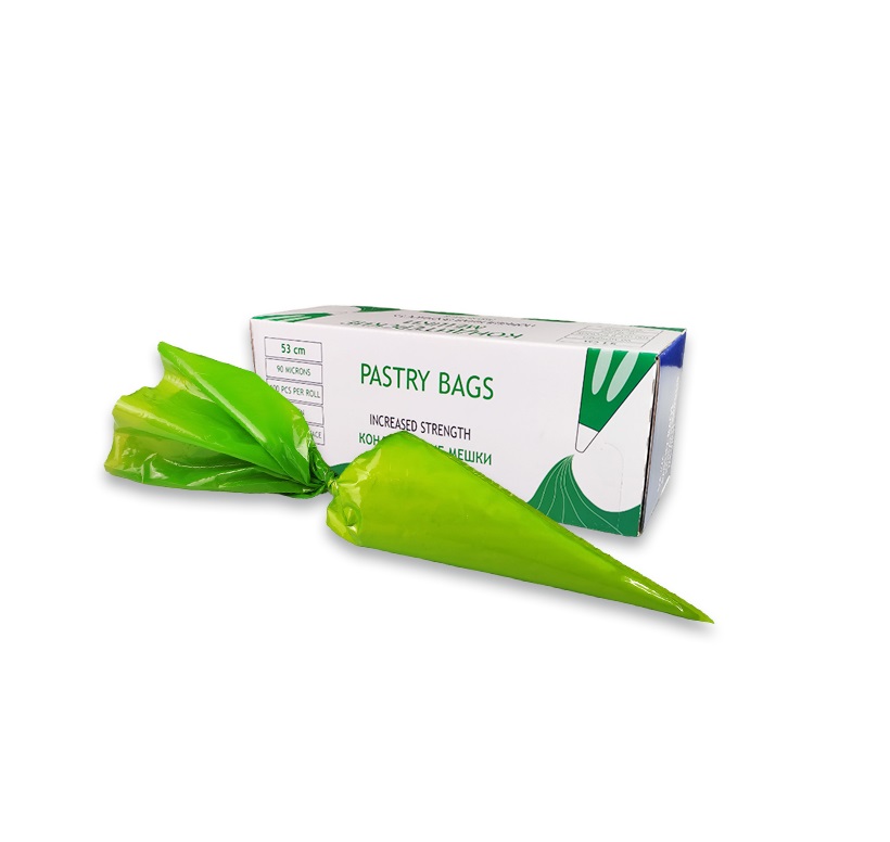 Мешок кондитерский одноразовый 53см (упаковка 100шт) 90мкм зеленый